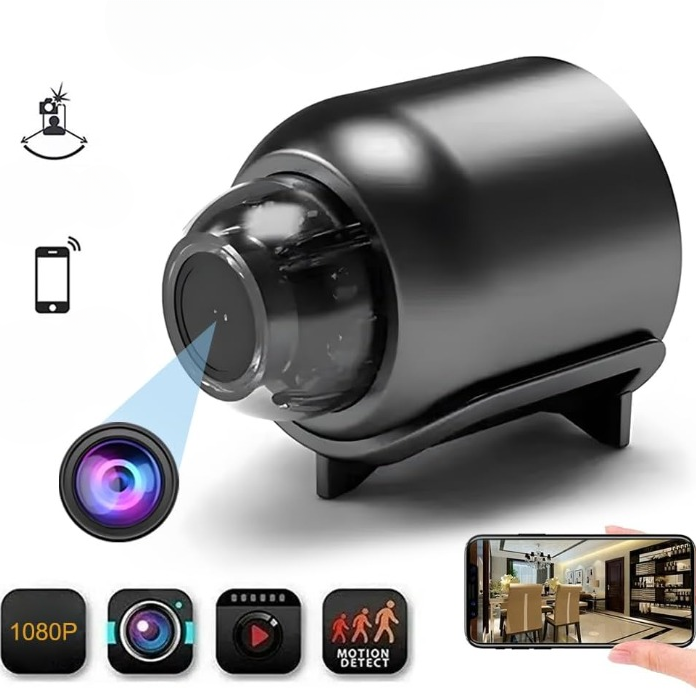 Compact 1080p HD Security Camera – Wi-Fi & 4G, Night Vision, App Control