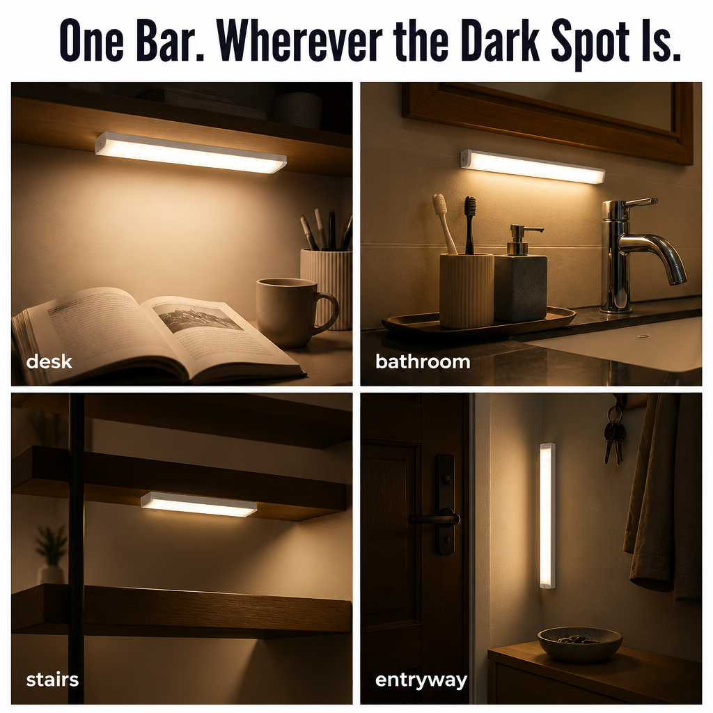 LumaSense™ — Illuminate Any Dark Closet, Hallway or Staircase Without Wiring