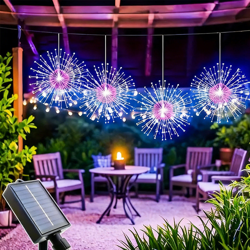 Automatic Twilight Sensor Solar Decorative Firework Lights