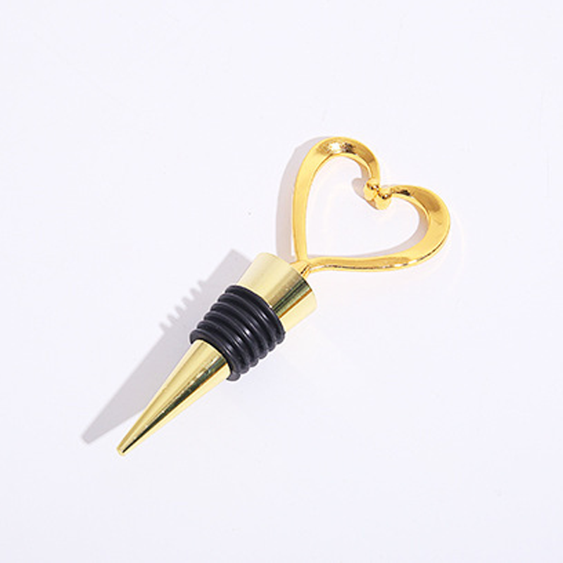 Wine Stopper in Heart Shape with Rubber Seal