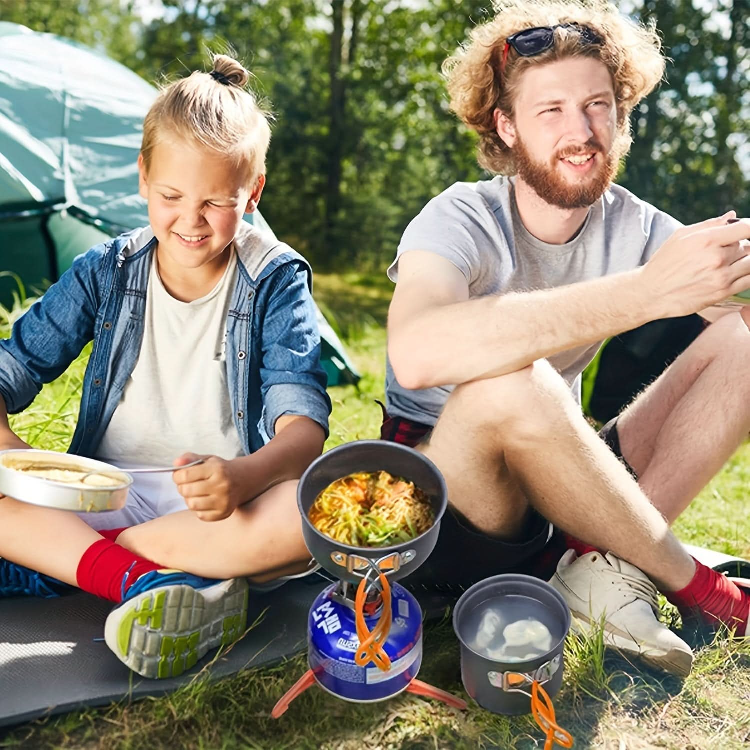 Backpacking Cooking Set with Spoon and Fork