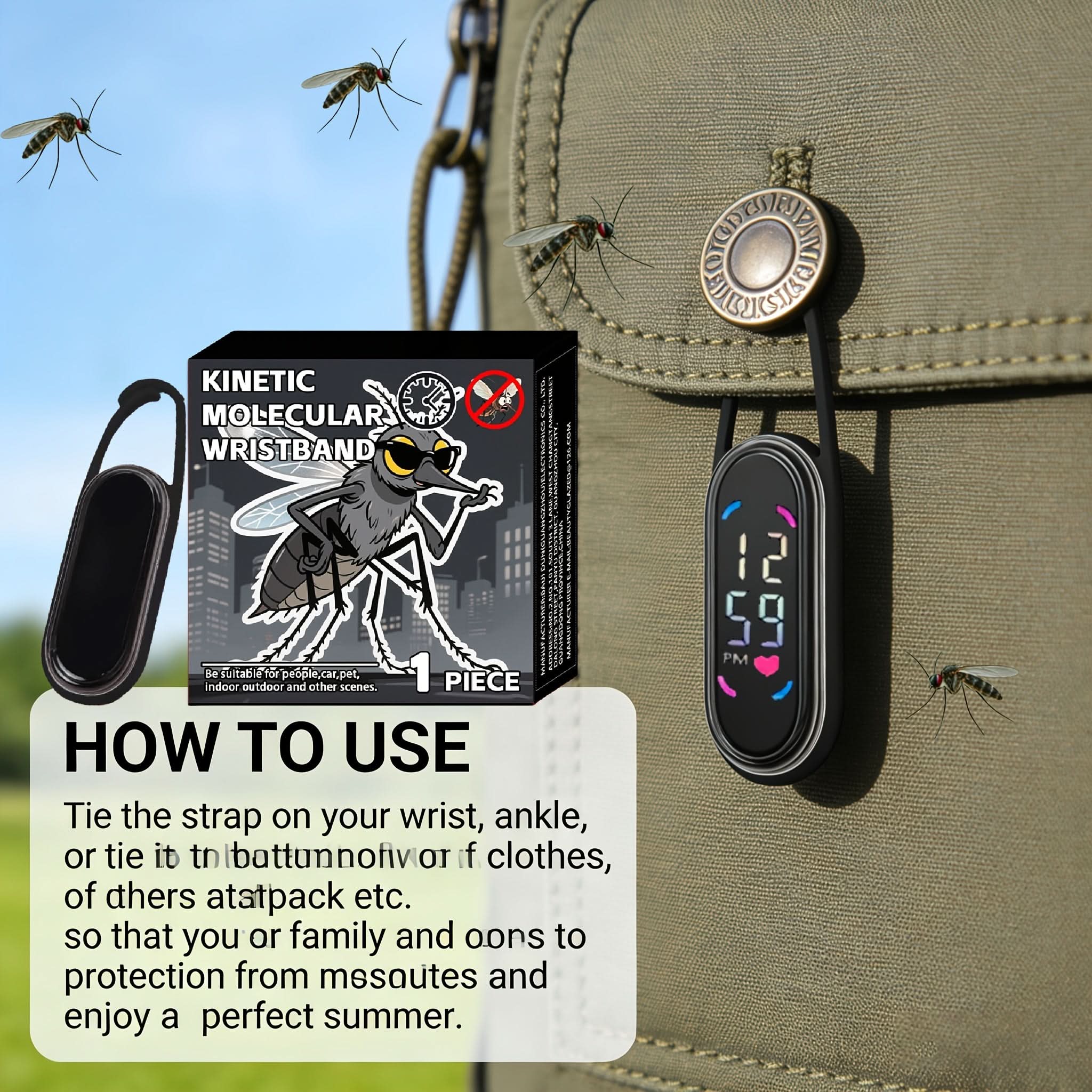 Lightweight Mosquito Repellent Bracelet with Sturdy Construction