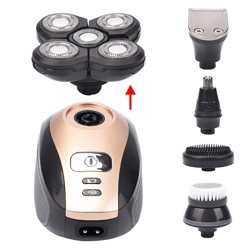 Men's Electric Bald Head Shaver & Grooming Kit