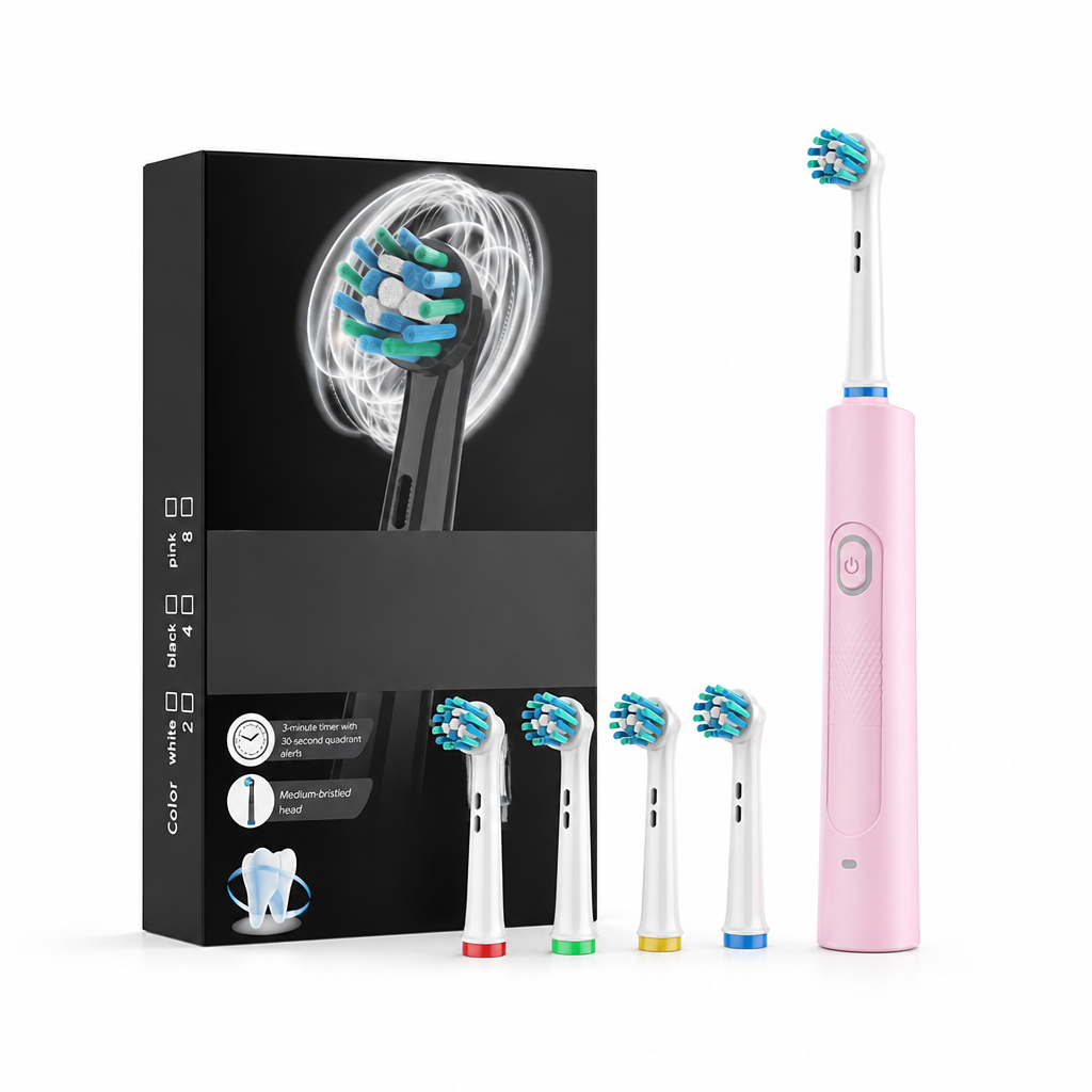 6D Rotating USB-Rechargeable Waterproof Electric Toothbrush