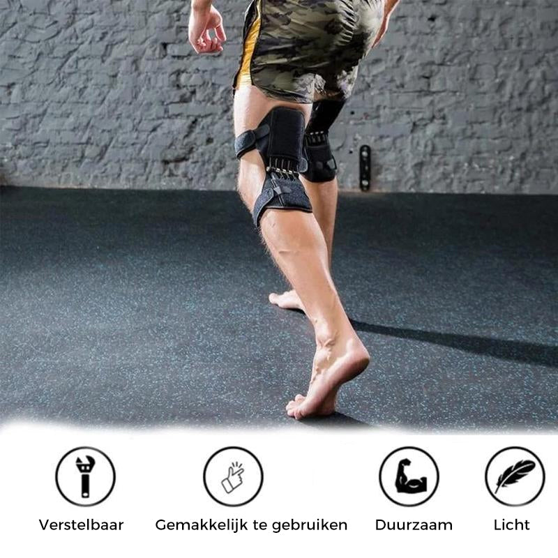 Stabilizing Knee Support with Spring-Loaded Mechanism