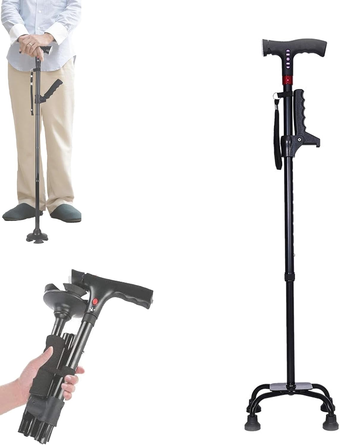 Walking Stick | Adjustable Height | Fall Detector | SmartCane