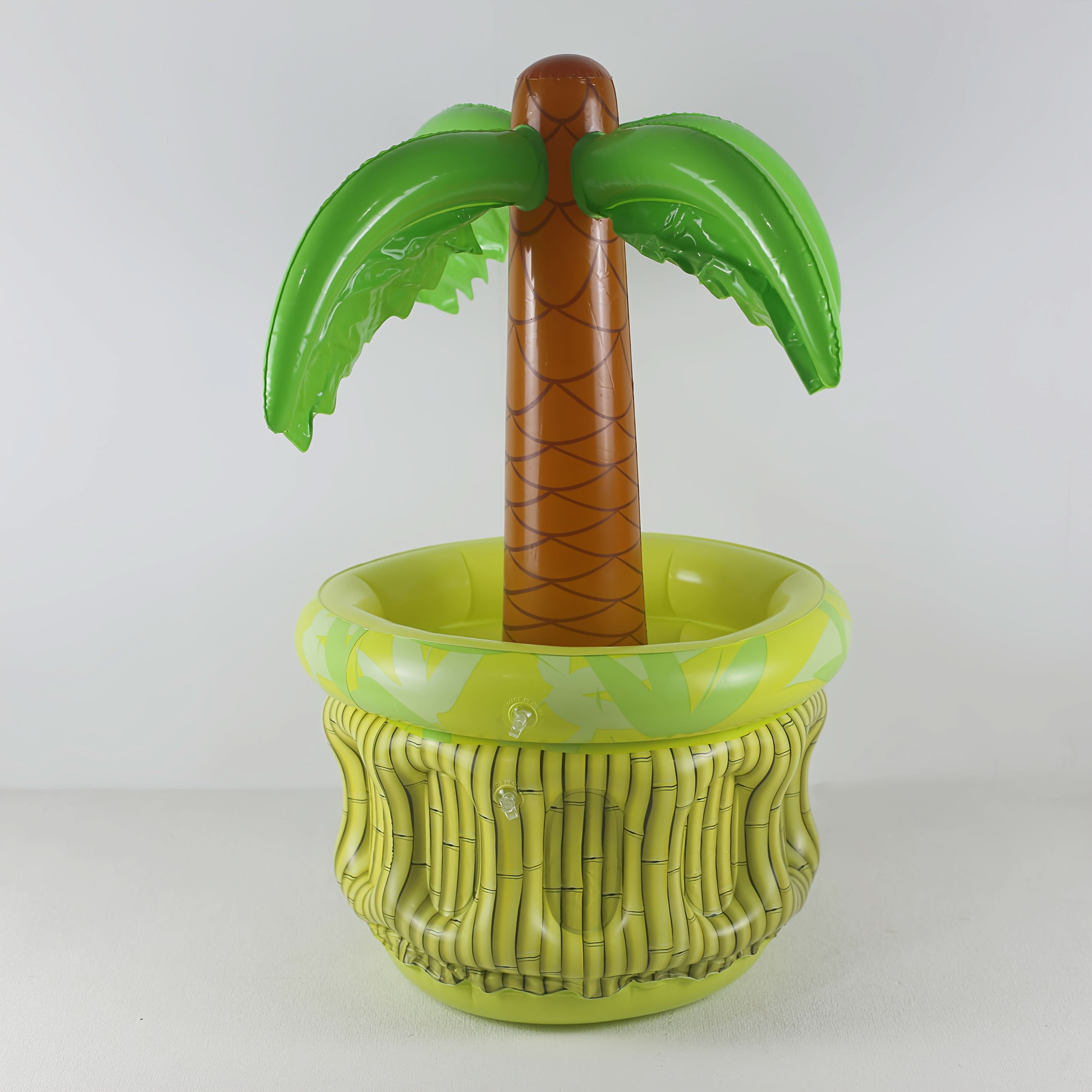 Inflatable Coconut Tree Beverage Cooler for Tropical Parties