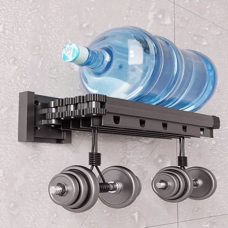 Foldable Shower Curtain Rod and Partition Set