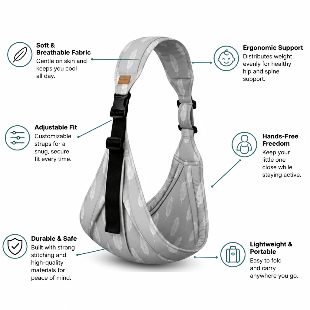 SwayNest™ Sling — Carry Your Toddler All Day Without the Back Pain or Fuss