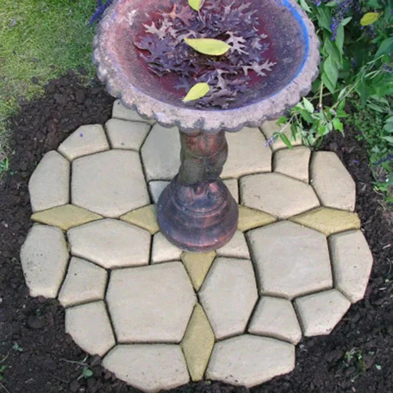 DIY Stepping Stone Mold for Creating Custom Concrete Paths