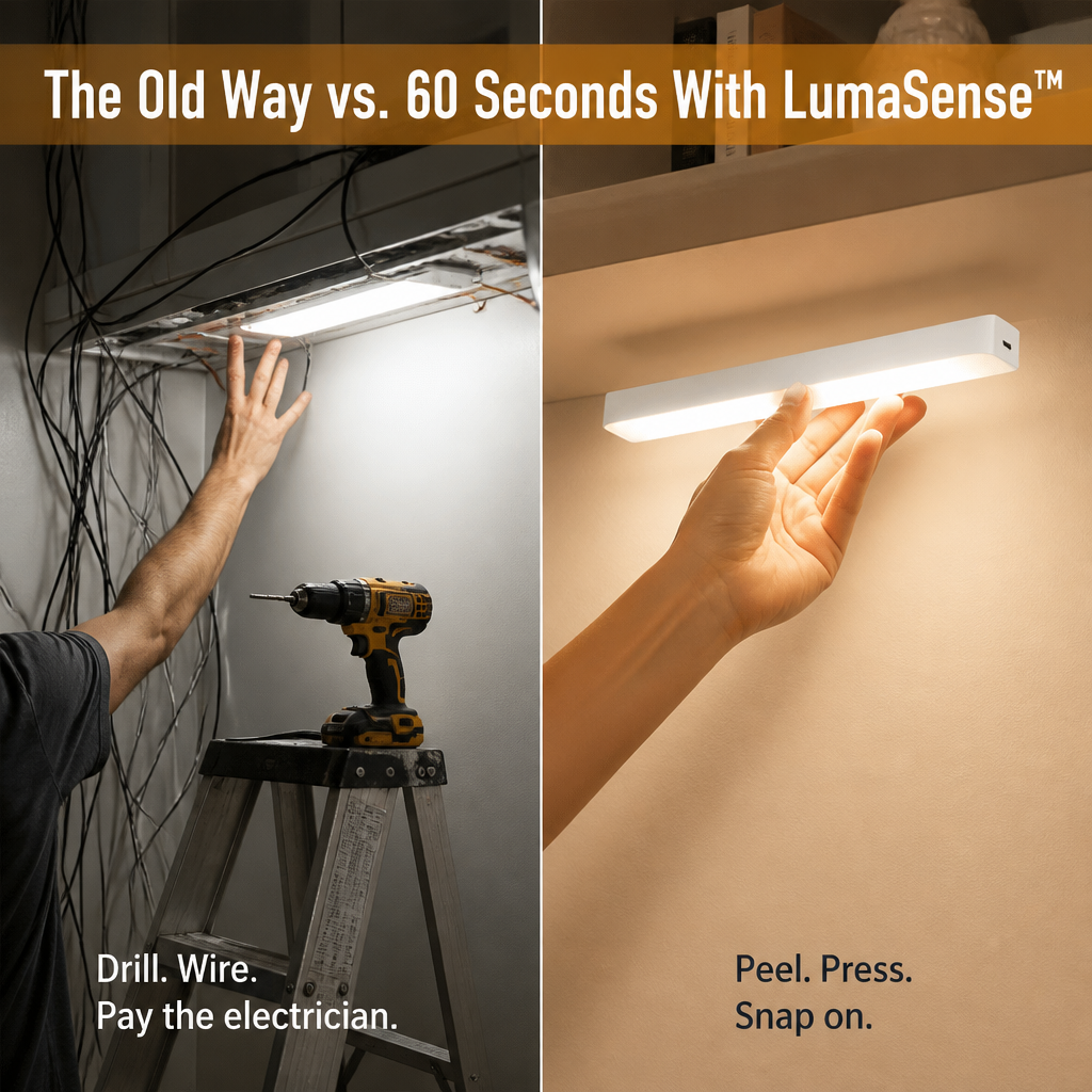 LumaSense™ — Illuminate Any Dark Closet, Hallway or Staircase Without Wiring