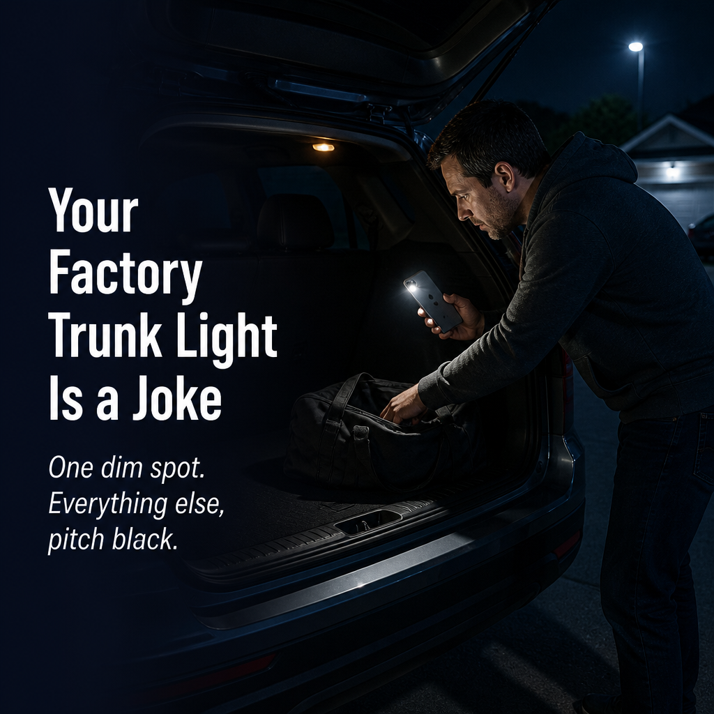 RadianceTrack™ — Lights Up Your Trunk Automatically Each Time You Open It