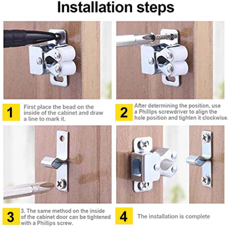 GlideGuard™ Double Roller Latches — Silence Every Slam and Own Your Calm with Smooth, Rustproof Strength