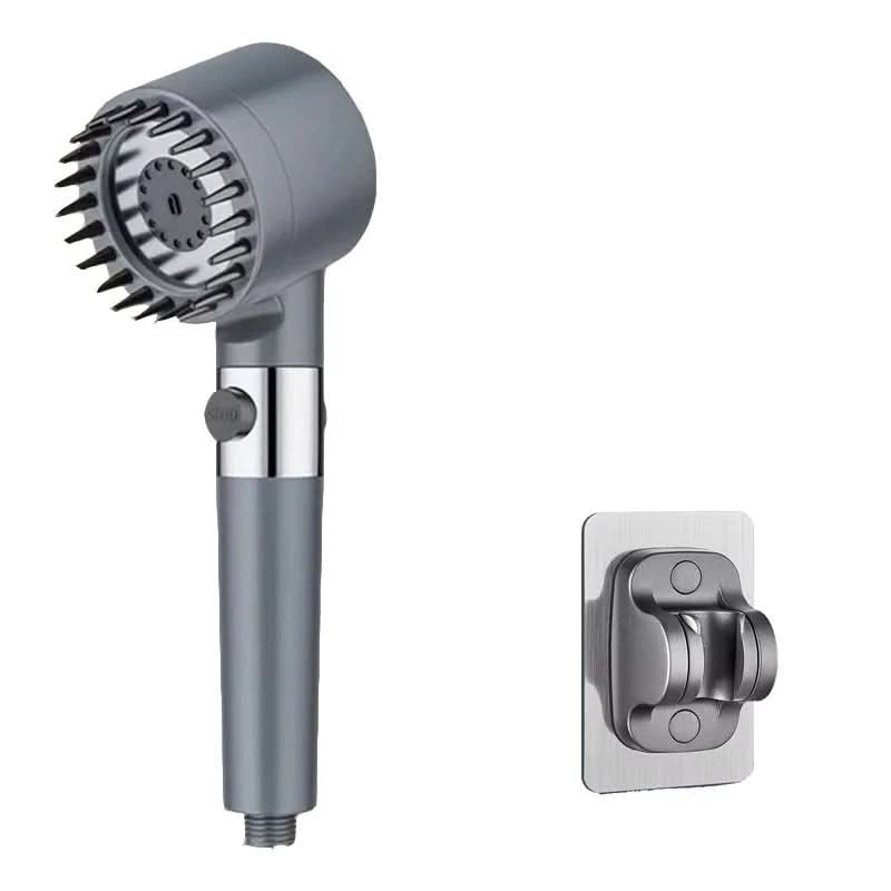High-Pressure Shower Head with 3 Settings – Filtered Water System