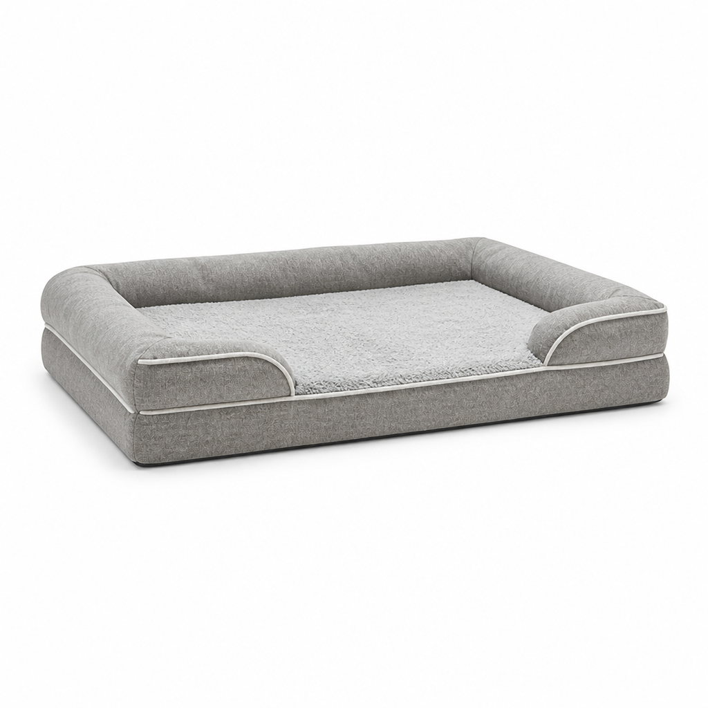 Orthopedic Memory Foam Dog Bed (Non-Slip Washable Cover)