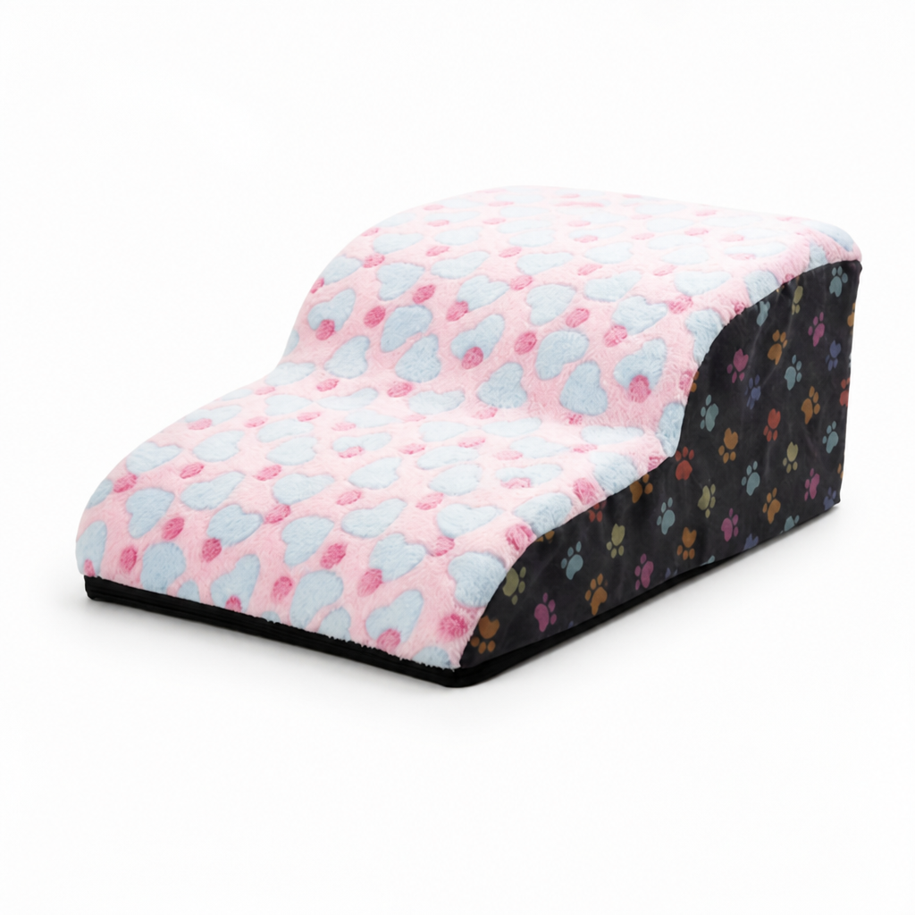 Plush Foam & Non-Slip Pet Stairs (Removable Washable Cover)