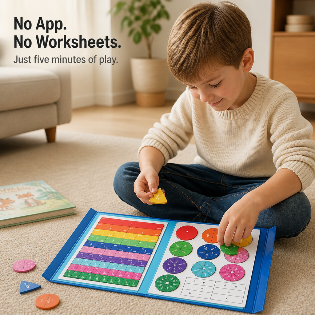 FractionSense™ — Let Fractions Finally Click Using Magnetic Pieces Kids Truly Handle