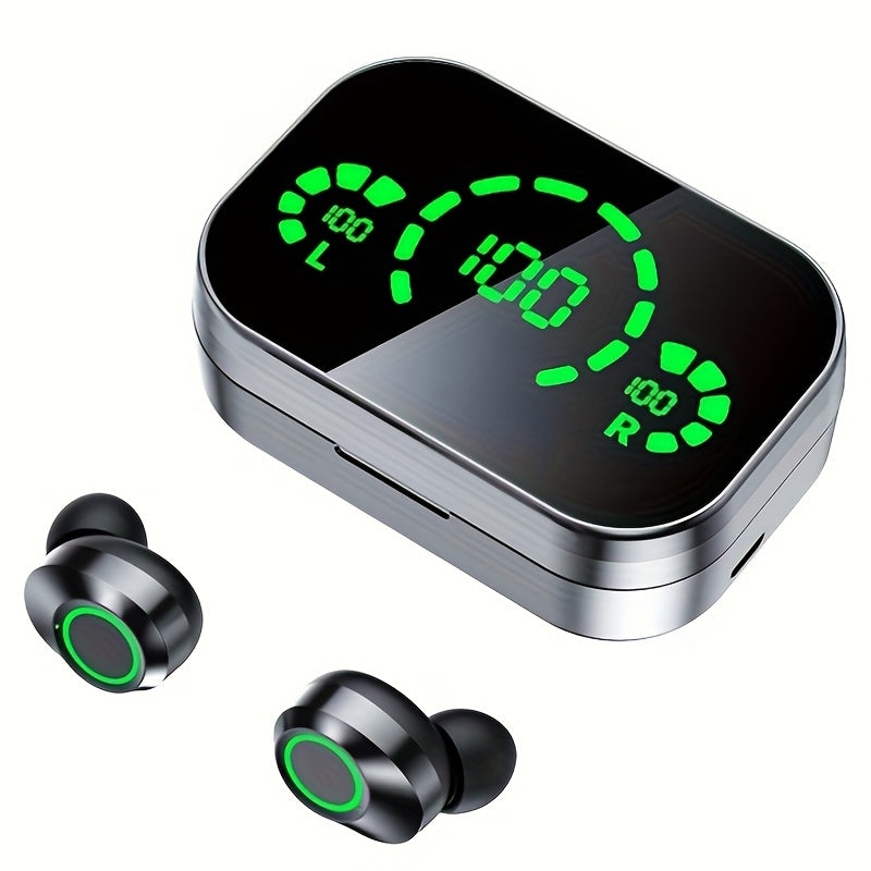 In-Ear Bluetooth Earbuds with LED Charging Box
