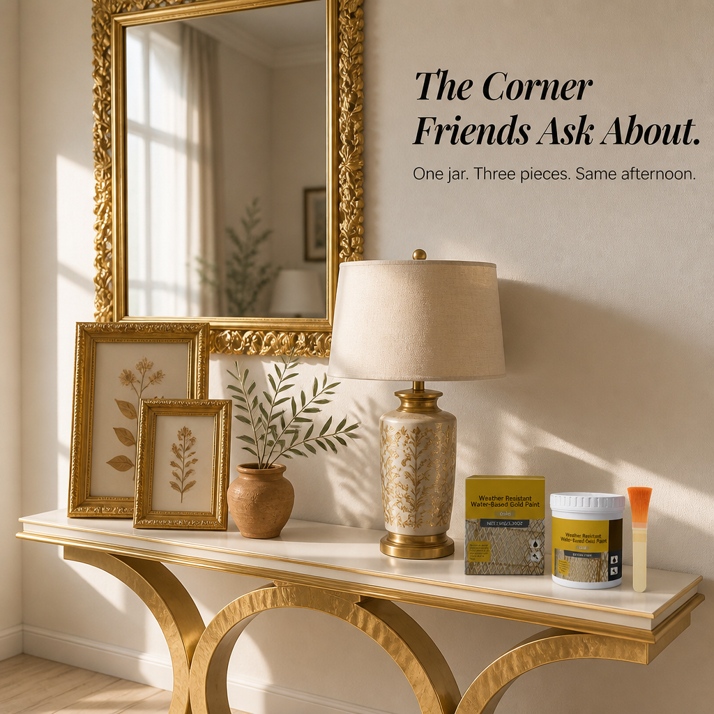 BrilliqueGlo™ — Apply Gilded Gold That Turns Thrift Finds Into Antique Wonders