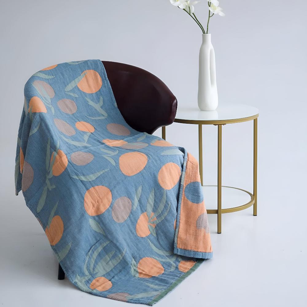 Abstract Patterned Cotton Bath Towel