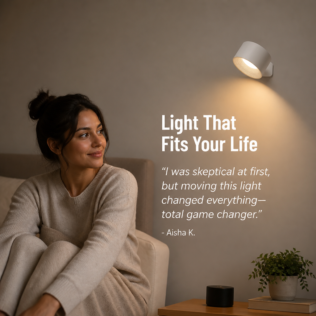 LumaSphere™ — Mount It Without Drilling, Aim the Light, Carry It Anywhere Cordless