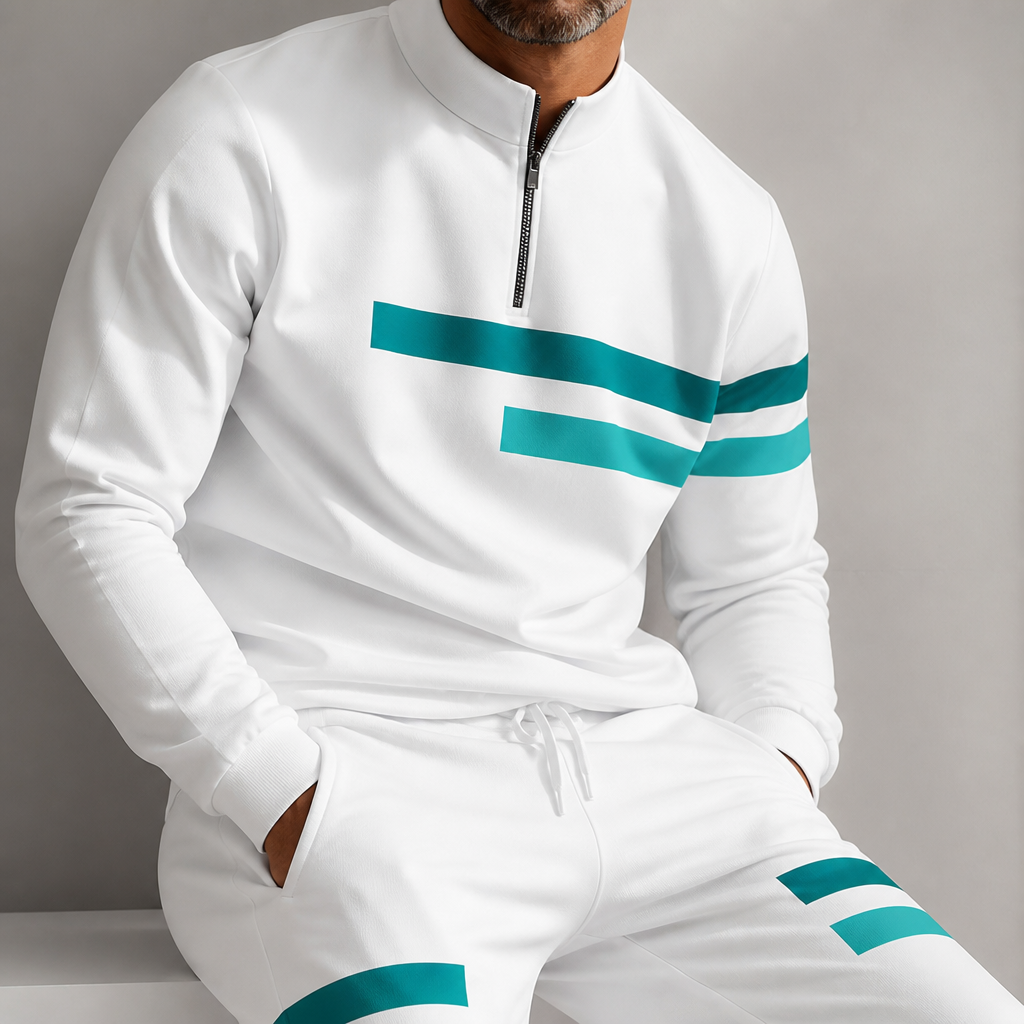 VeroStride™ Half-Zip Tracksuit Set — Command Attention with Every Move in Unmatched Comfort and Style