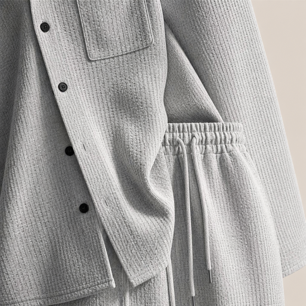 TailorEase™ 2-Piece Waffle Set — Feel Effortlessly Sharp and Completely Free All Day Long