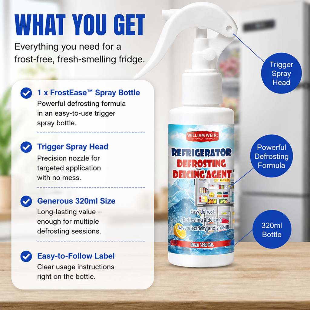 FrostEase™ — Melt Frost Fast for a Fresher, Energy-Smart Fridge You’ll Love