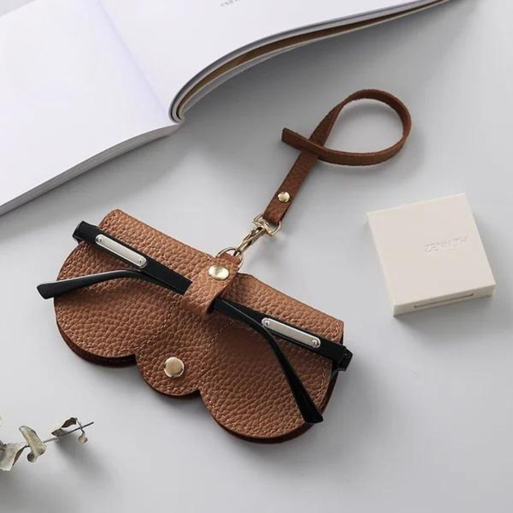 Bow Design PU Leather Eyewear Case