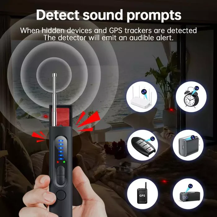 RF Signal Scanner for Hidden Camera and GPS Detection – Privacy Safeguard for Home, Hotel, and Travel