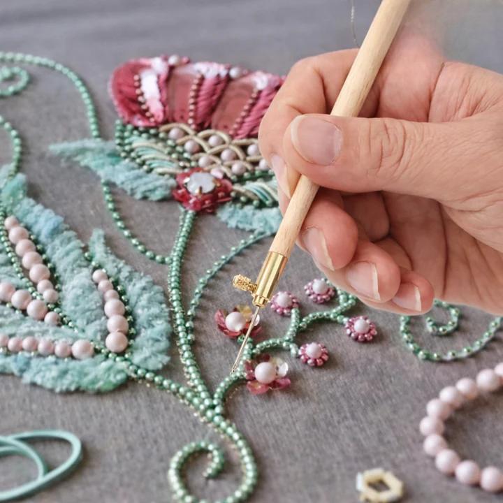 Set of 3 Interchangeable Needles for Tambour Embroidery