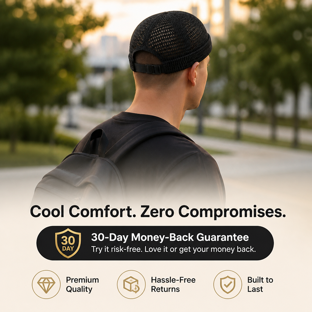 BreezeLite™ Mesh Cap — Stay Sweat-Free, Cool, and Confident All Day Long