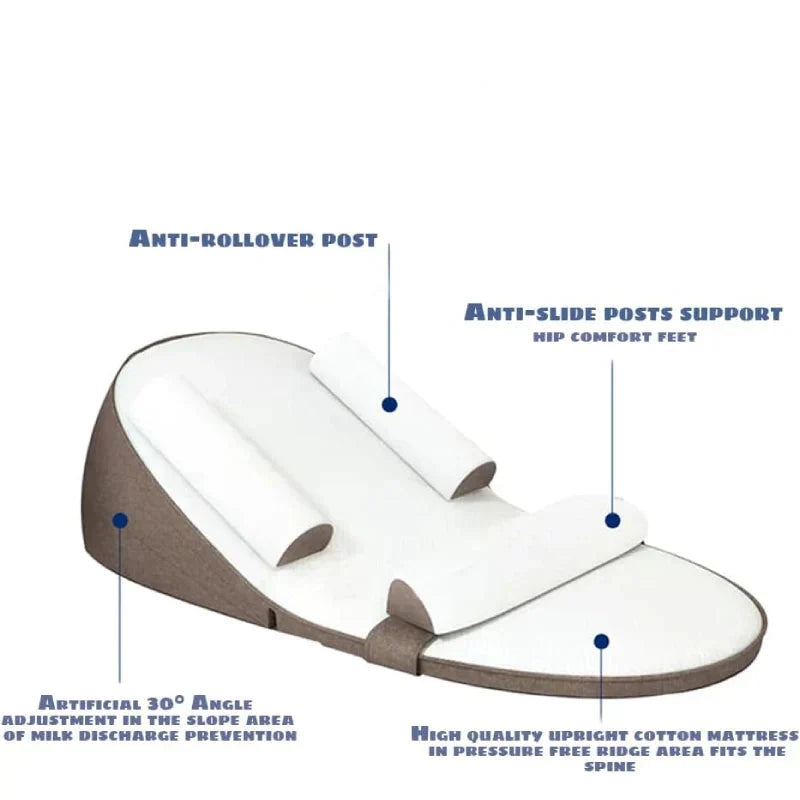 Memory Foam Infant Wedge Pillow with Reflux Support and Removable Cover