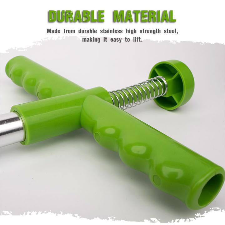 Foot Pedal Weed Remover with Triple Steel Claw Design