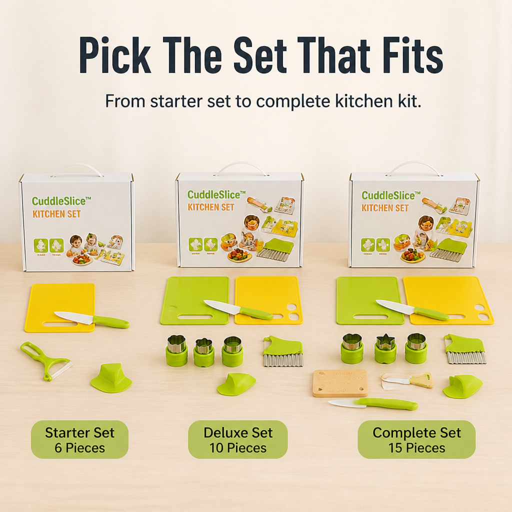CuddleSlice™ Kitchen Set — Ignite Your Child’s Confidence and Joy in Every Safe Slice