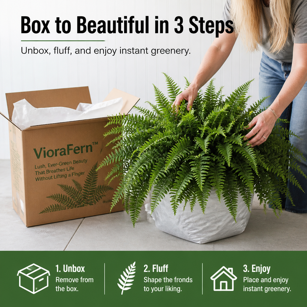 VioraFern™ — Lush, Ever-Green Beauty That Breathes Life Without Lifting a Finger