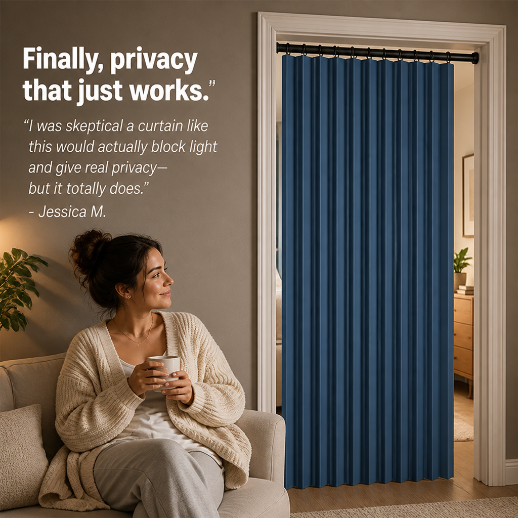 GlideShade™ — Instant Privacy and Cozy Style Without a Single Drill