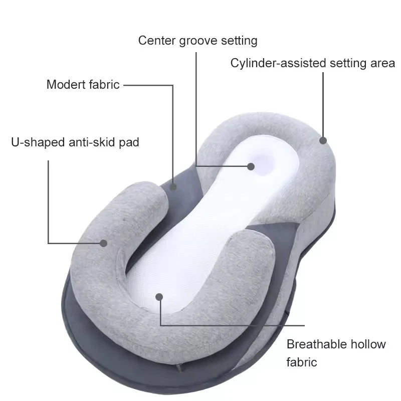 Newborn Inclined Lounger for Baby – Anti-Reflux Wedge & Comfort