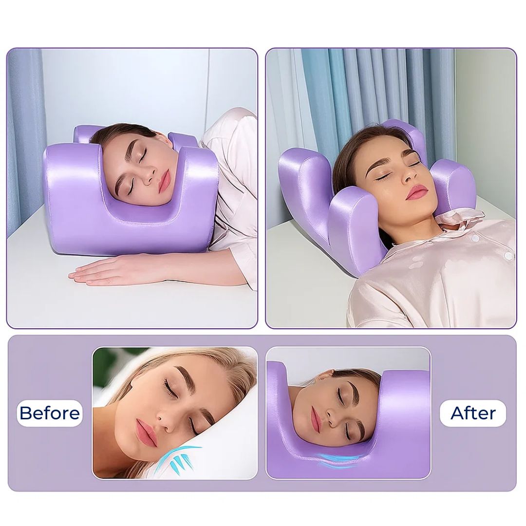 Cooling Memory Foam Contour Pillow for Skin Care and Wrinkle Reduction