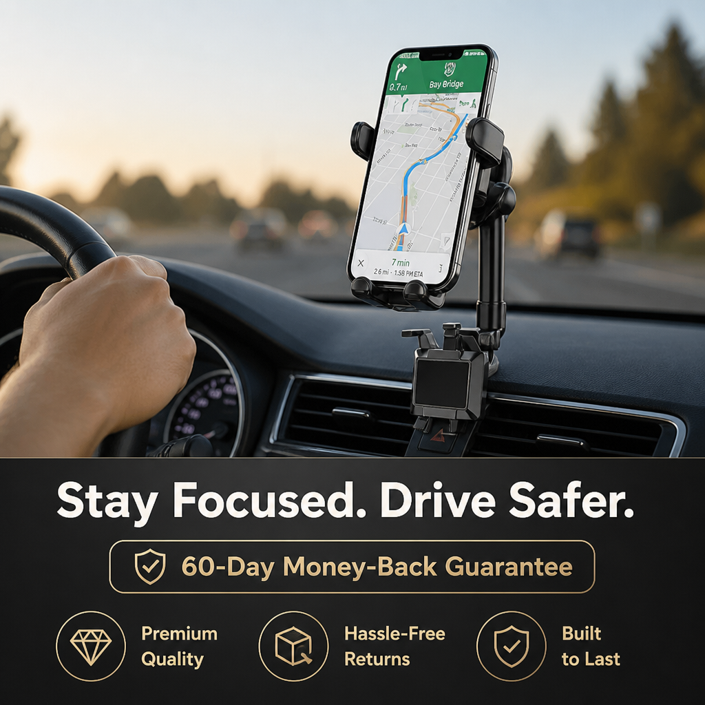 DriveHold™ — Keep Your Phone Steady, Your Focus Sharp, and Your Drive Safer