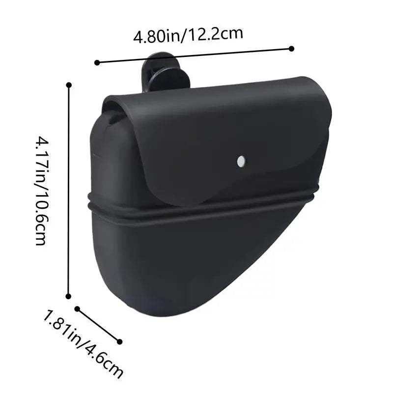Adjustable Dog Treat Bag with Waist Clip and Waterproof Silicone Material