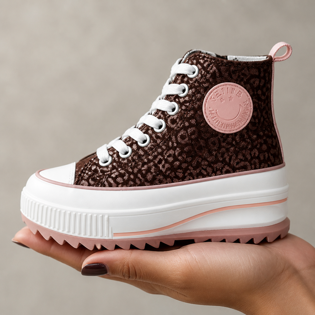 BlissStride™ Leopard-Glow Sneakers — Elevate Your Style and Comfort, Own Every Step with Confidence