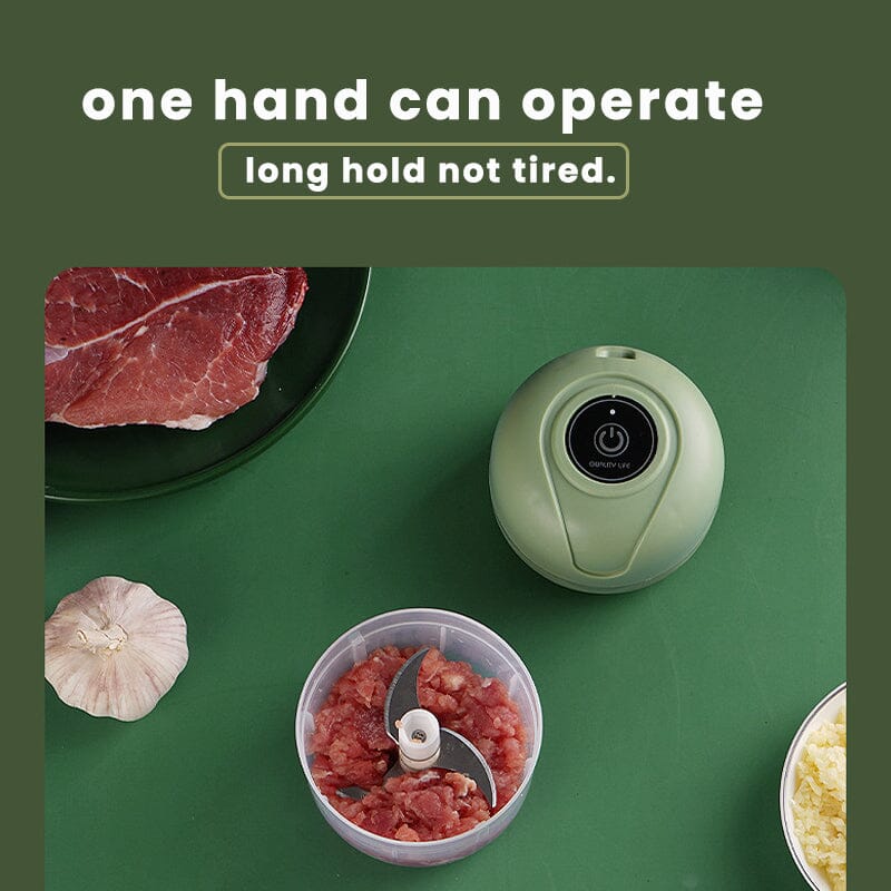 USB Rechargeable Garlic Chopper – Electric Food Processor