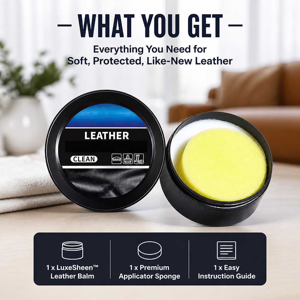 LuxeSheen™ — Bring Your Leather Back to Soft, Radiant Life That Lasts for Months