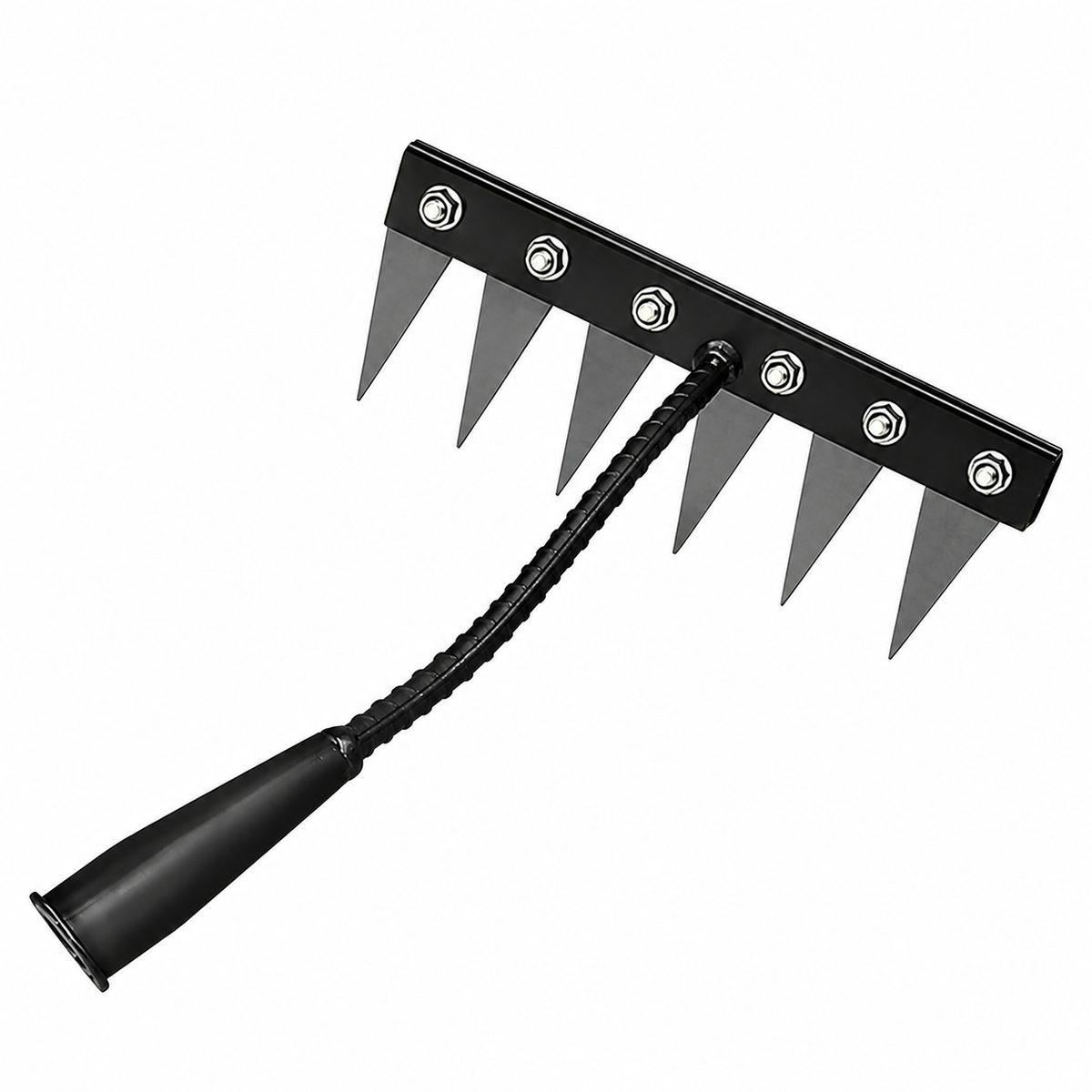 Heavy-Duty Iron Rake for Weeding in Gardens and Lawns