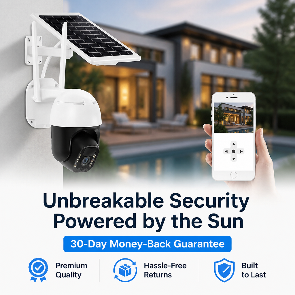 SolarSense™ Wireless Solar Surveillance Camera — Unbreakable Security Powered by the Sun, Always Watching, Always Ready