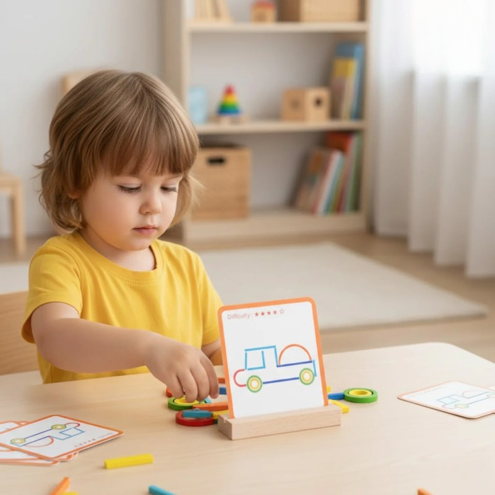 Children's Wooden Puzzle – Fun Way to Enhance Logic and Focus
