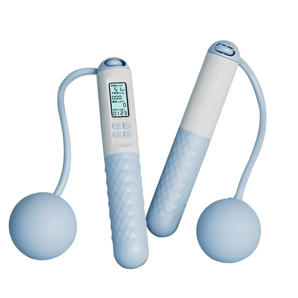 Weighted Jump Rope Without Ropes for Indoor Home Gym Fitness Tracking