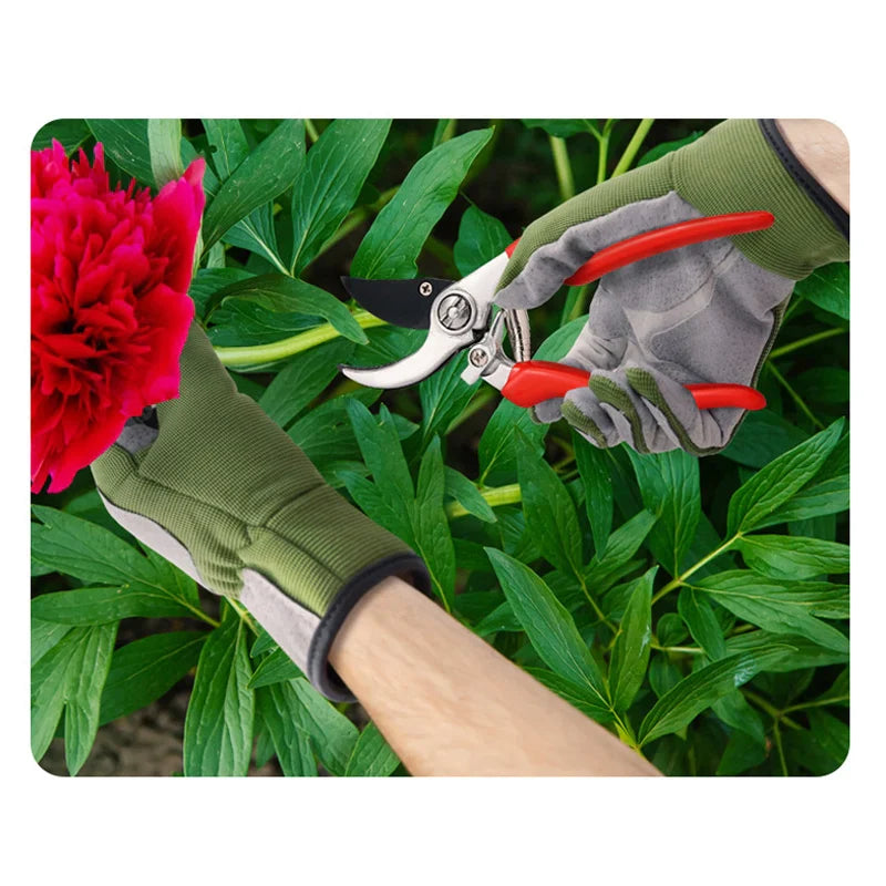 Thorn-Guard Garden Gloves | Palm & Thumb Reinforcement | Airy Fabric | GardenGrip