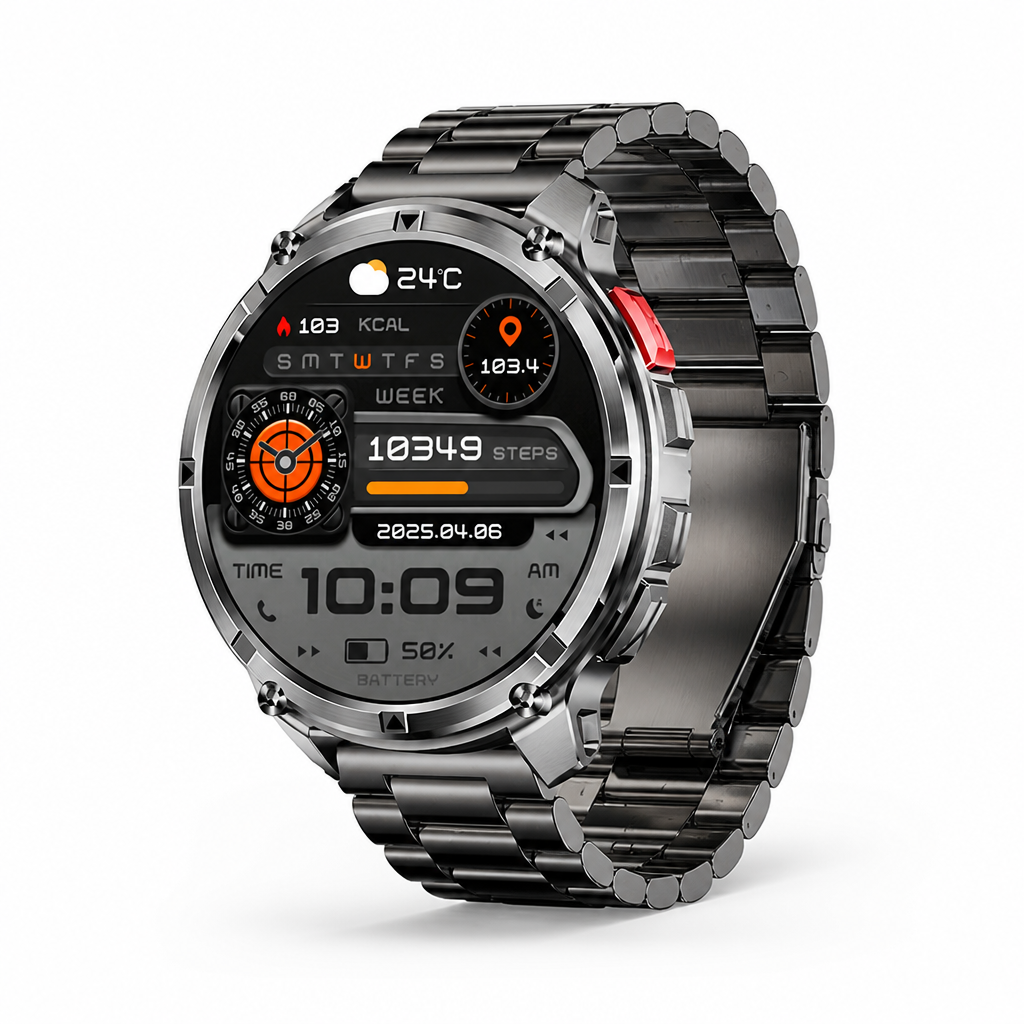 1.7-Inch HD Display Men's Smartwatch (90-Day Standby)